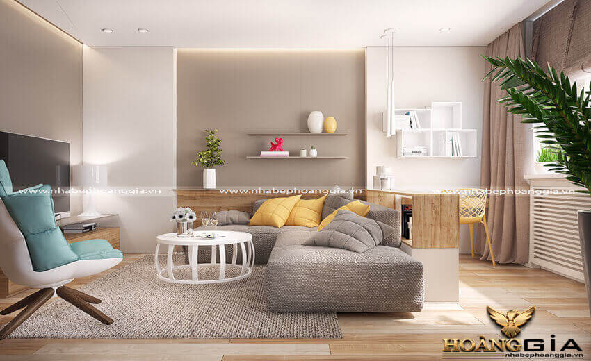 Phong cách tối giản trong thiết kế phòng khách nhỏ đẹp