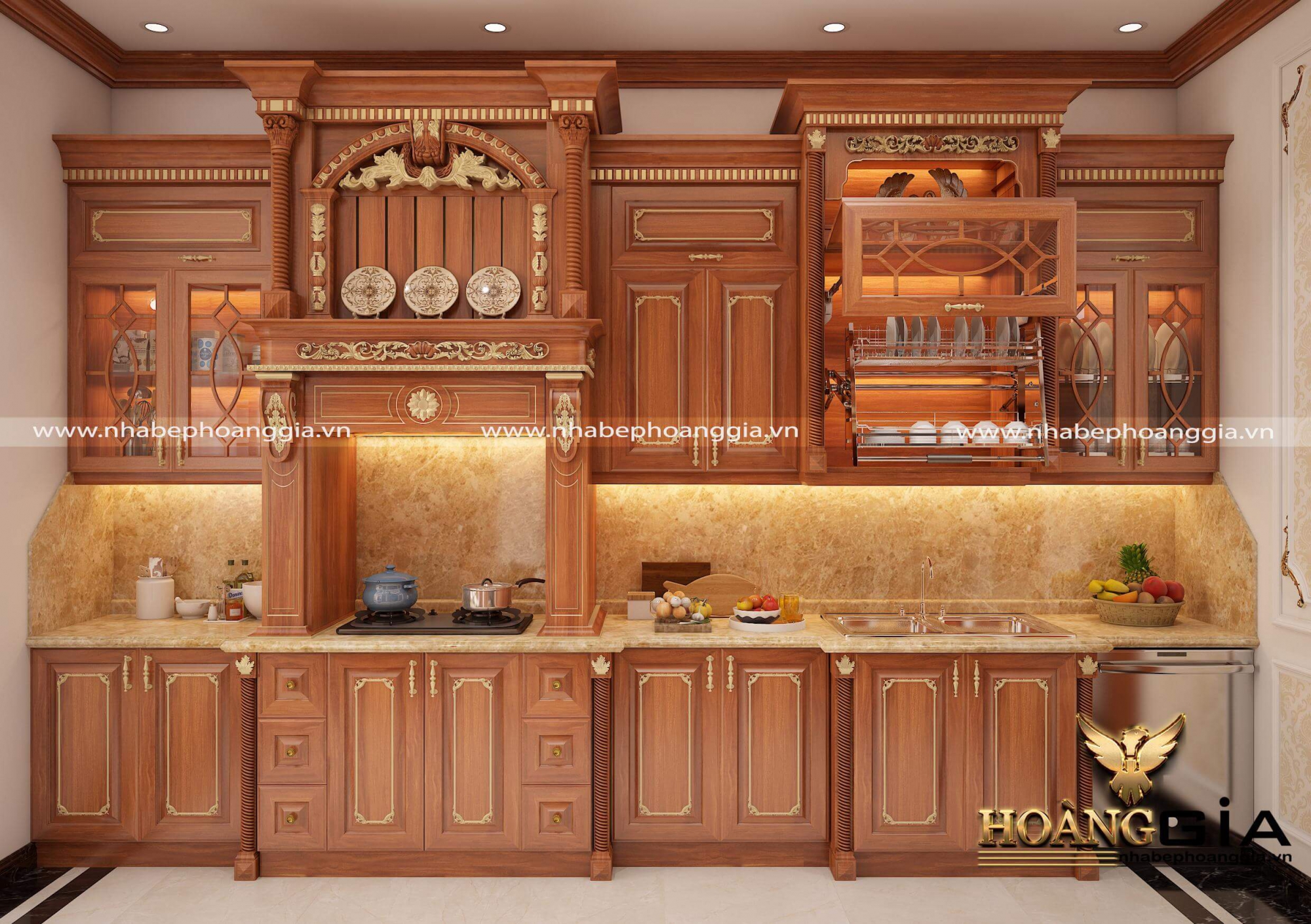 thiết kế thi công tủ bếp tại Cao Bằng