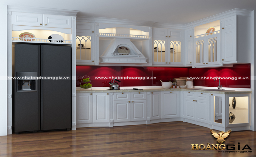 Mẫu thiết kế tủ bếp hoàng gia TBHG04