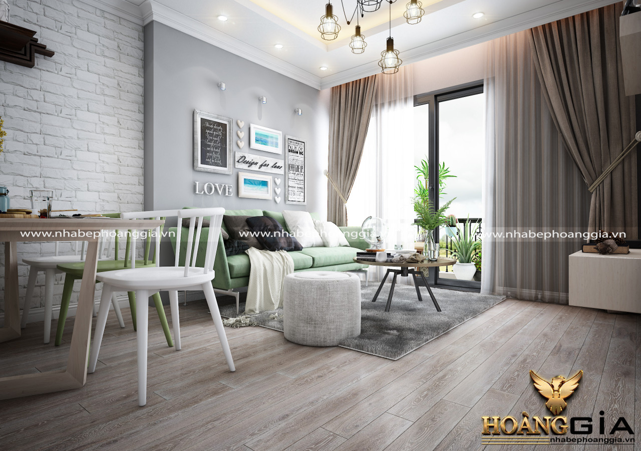 Mẫu phòng khách gam màu xám hiện đại, ấn tượng cho nhà chung cư 2019