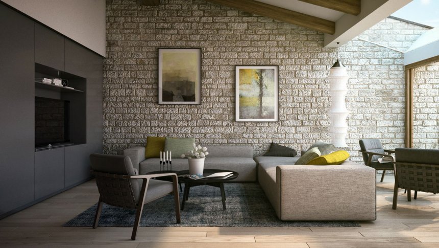 Những mẫu gạch ốp tường phòng khách đẹp và phù hợp nhất