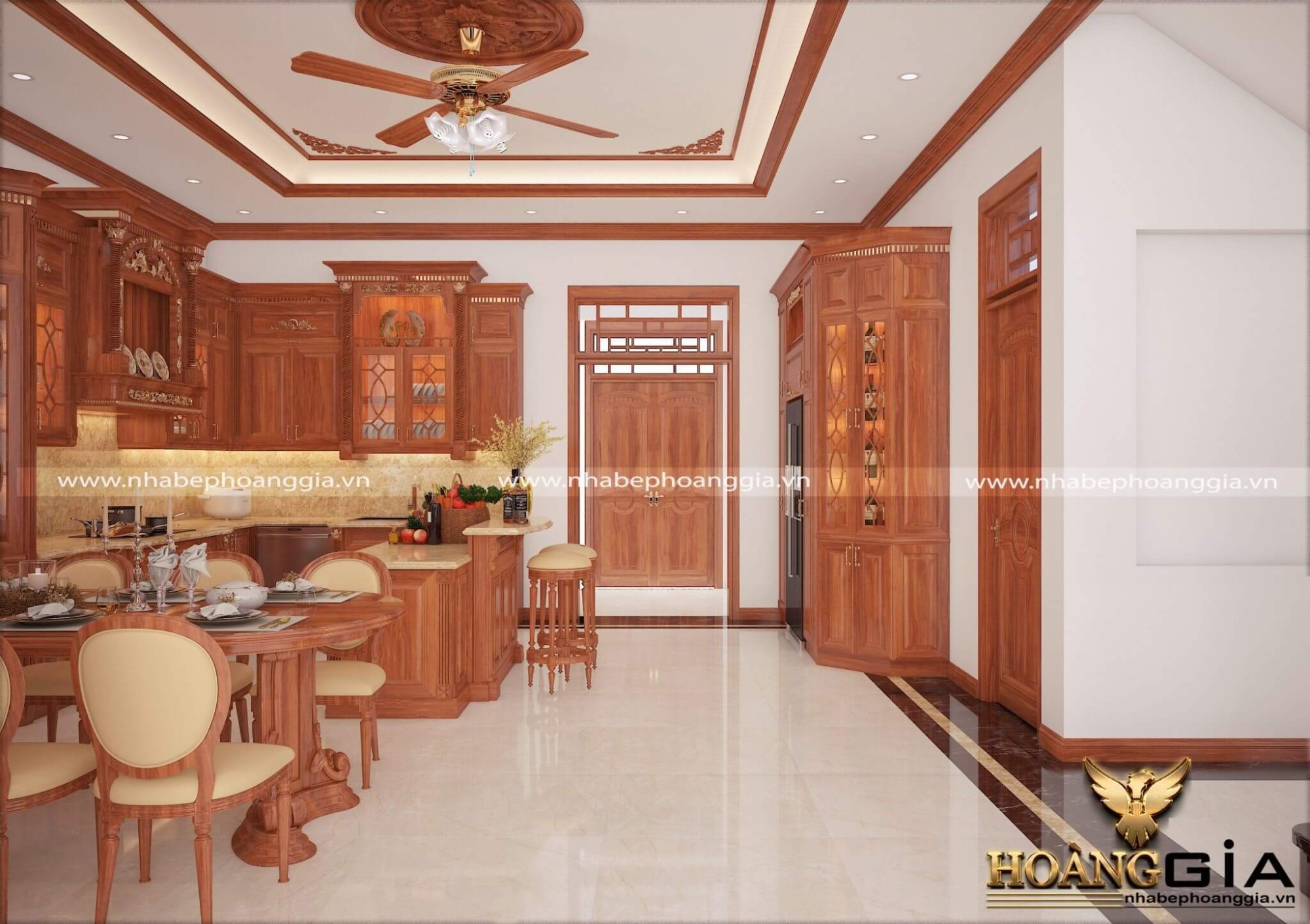 Dự án thiết kế thi công nội thất tân cổ điển nhà anh Thực Tuyên Quang