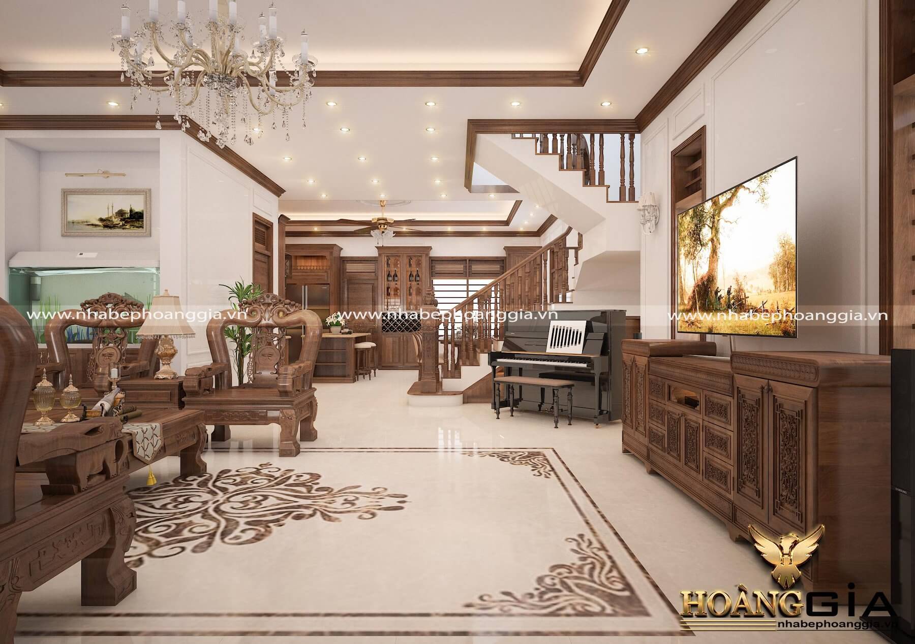 Dự án thi công và thiết kế nội thất nhà anh Tùng ở Thanh Hóa