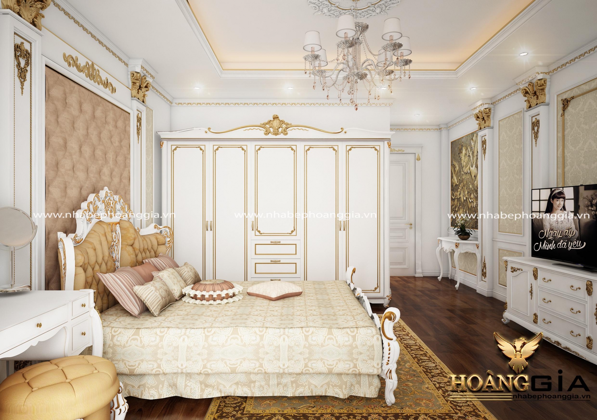 Phòng ngủ master tân cổ điển Luxury 3