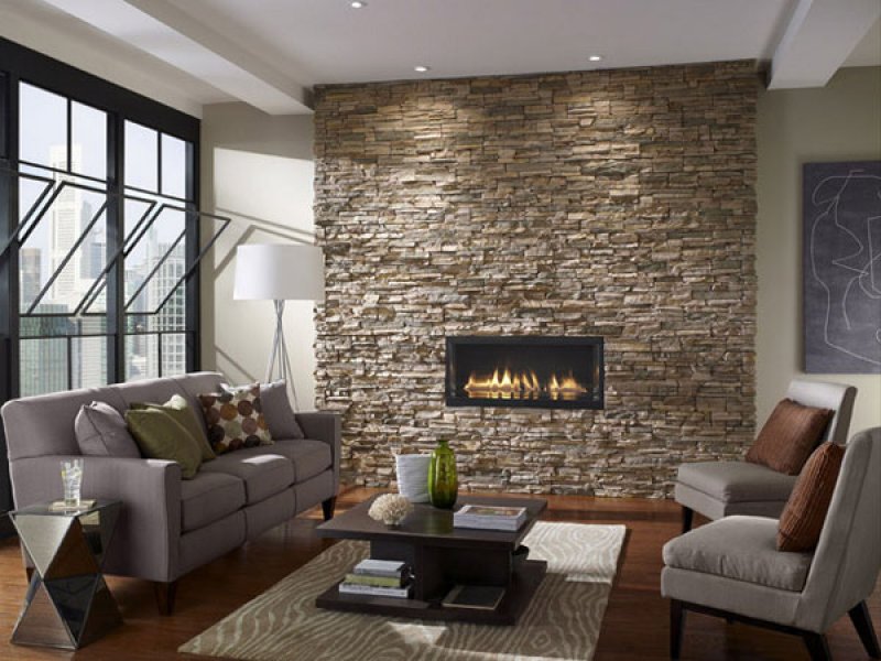mẫu gạch ốp tường phòng khách đẹp bằng đá