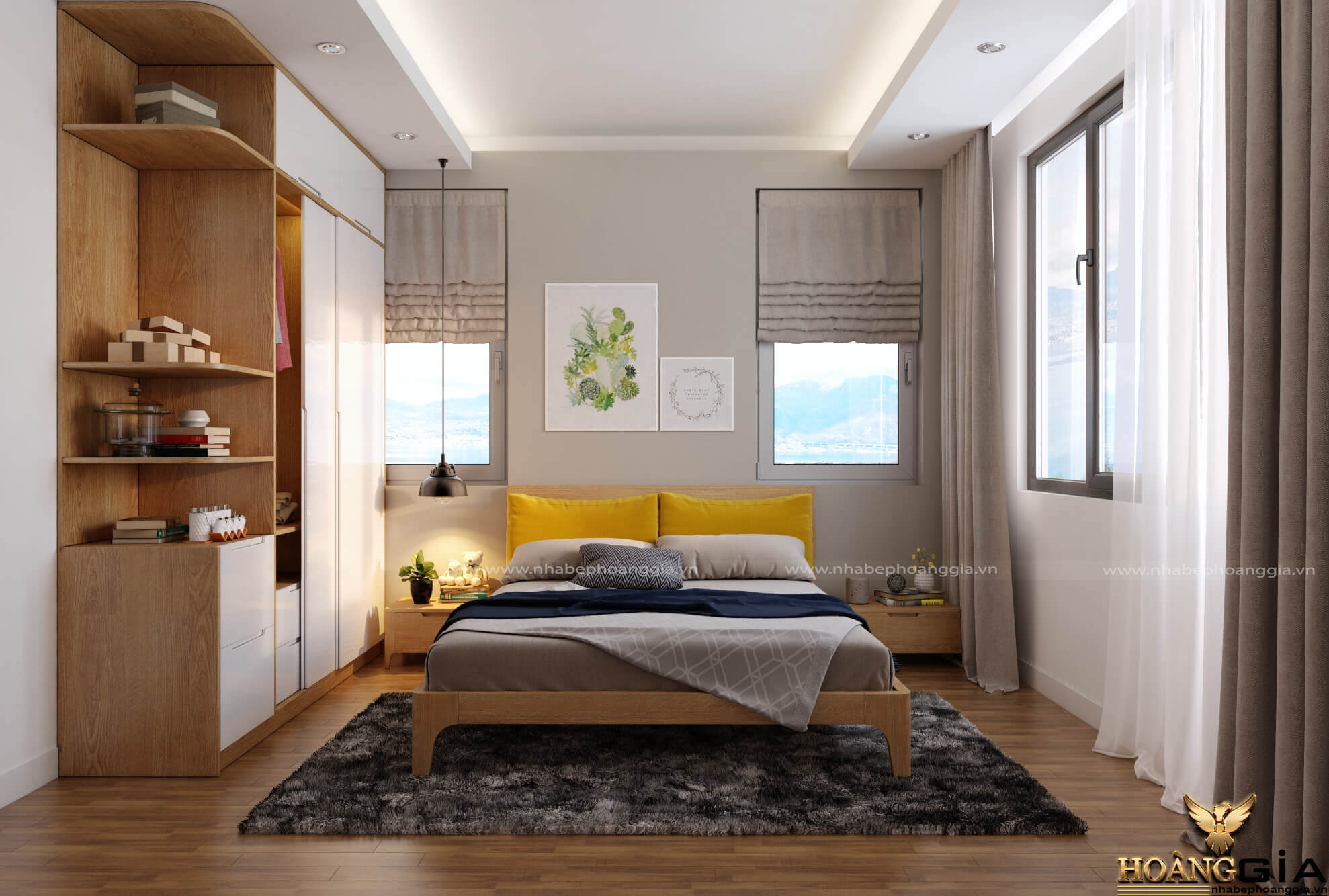 Top 10 mẫu giường ngủ gỗ sồi mỹ đẹp 2019