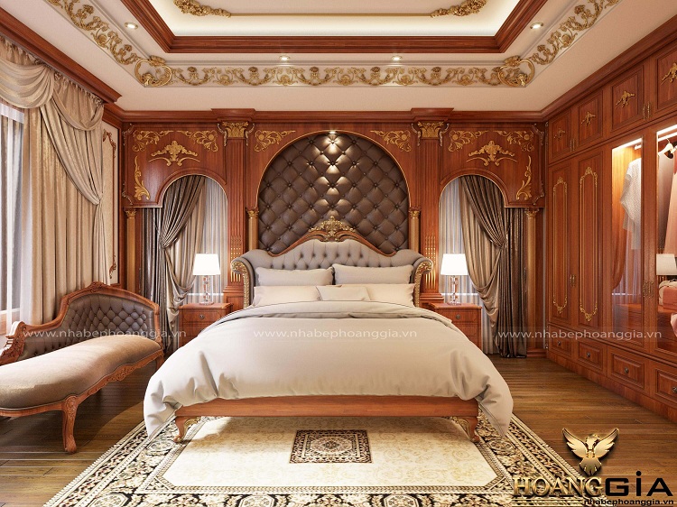 Giường ngủ gỗ gõ đỏ mang giá trị thẩm mỹ sang trọng