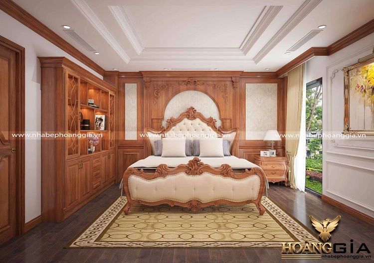 Giường ngủ gỗ gõ đỏ mang đến cảm giác thoải mái và ý nghĩa phong thủy tốt lành