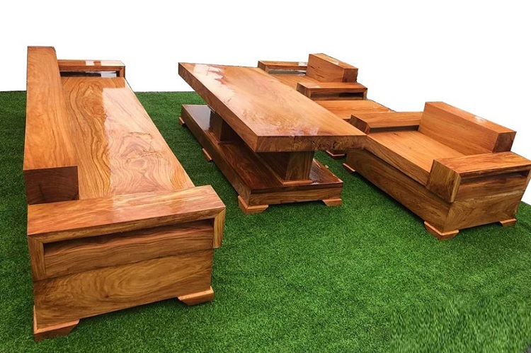 Kích thước sofa gỗ nguyên khối phù hợp