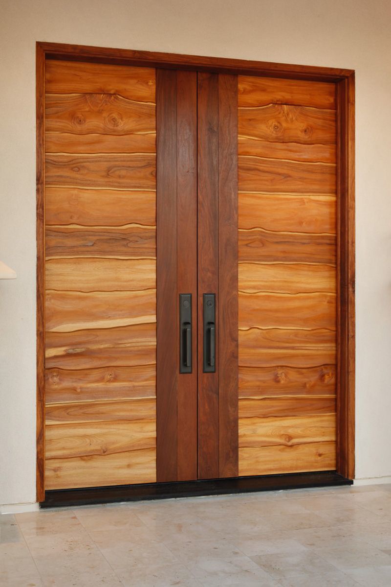 Mẫu cửa gỗ hai cánh hiện đại