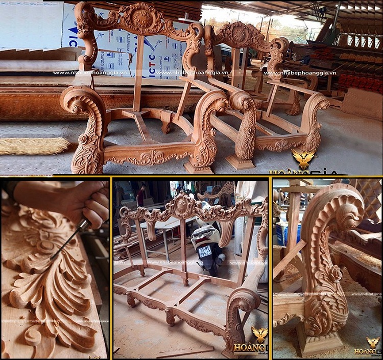 dây chuyền sản xuất sofa gỗ gõ