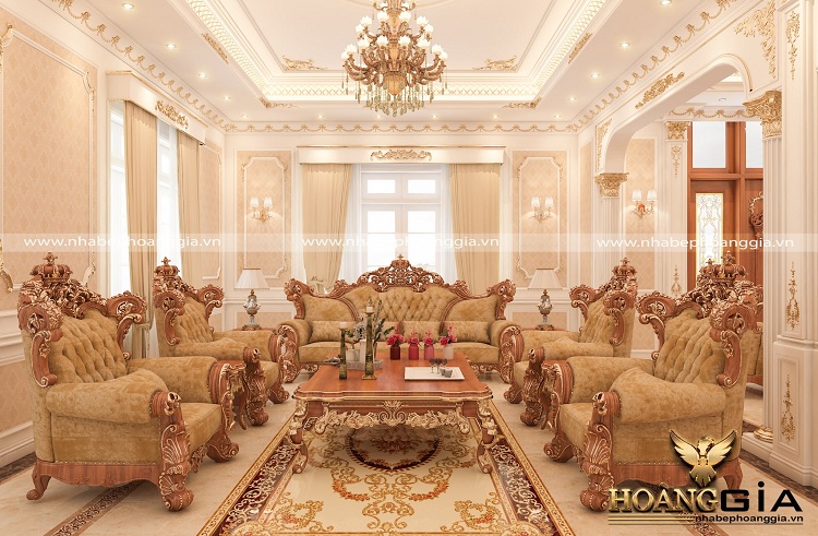 Mẫu sofa tân cổ điển hoàng gia cao cấp