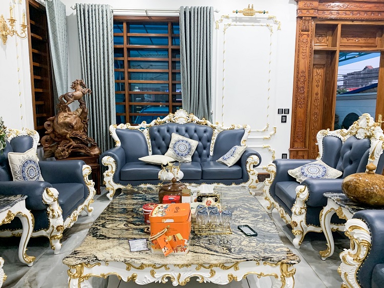 Mẫu sofa tân cổ điển Ngọc Trai tinh tế đầy sang trọng