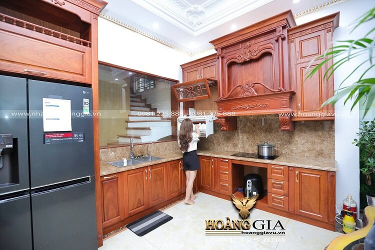 Hình ảnh thực tế thi công tủ bếp tại Thanh Oai