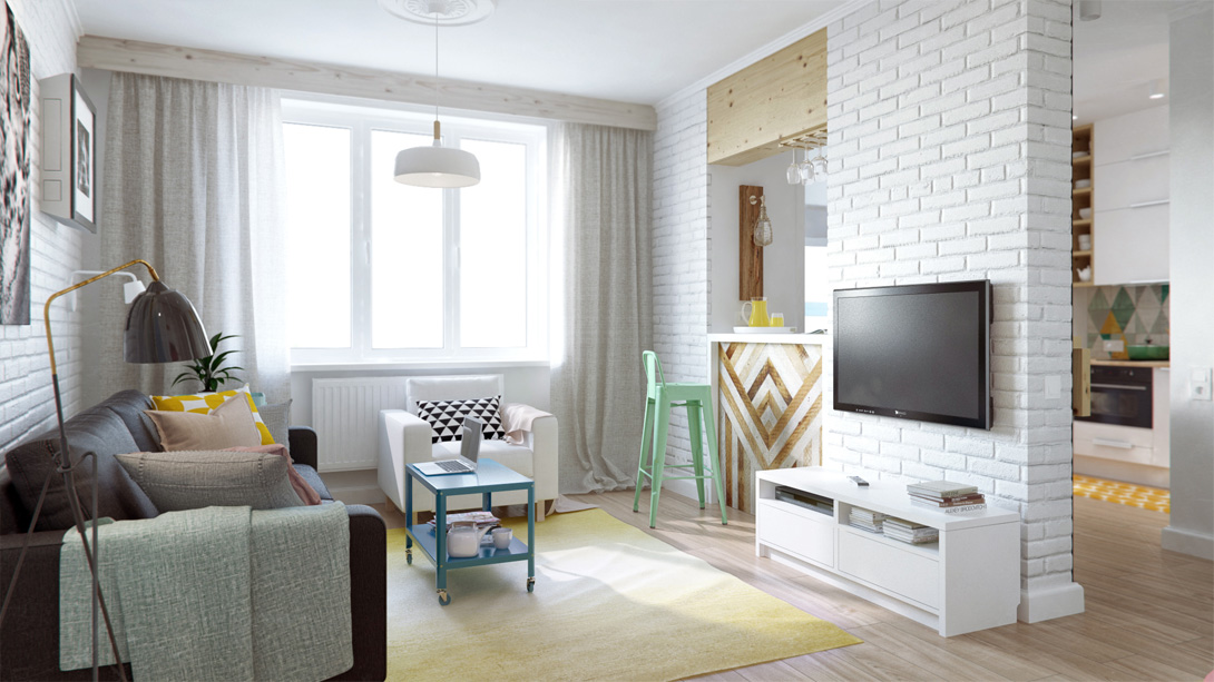 Thiết kế trang trí trong không gian nội thất chung cư nhở 2019