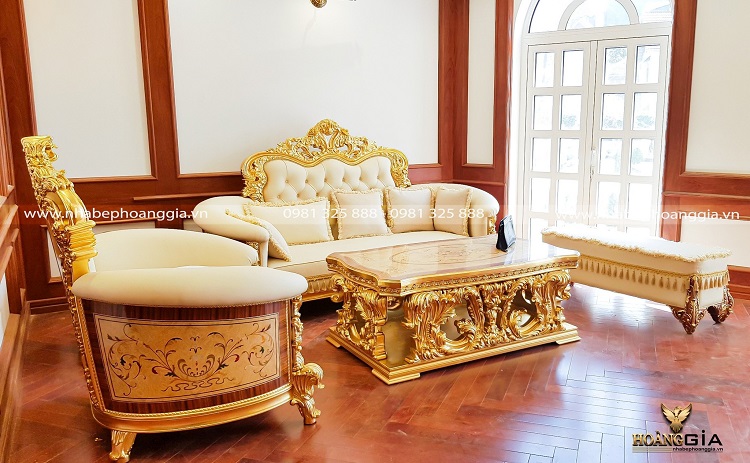 Mẫu sofa tân cổ điển với nghệ thuật tạo hình đặc trưng