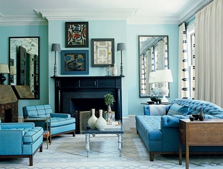 Tại sao nên phối màu xanh dương trong thiết kế nội thất