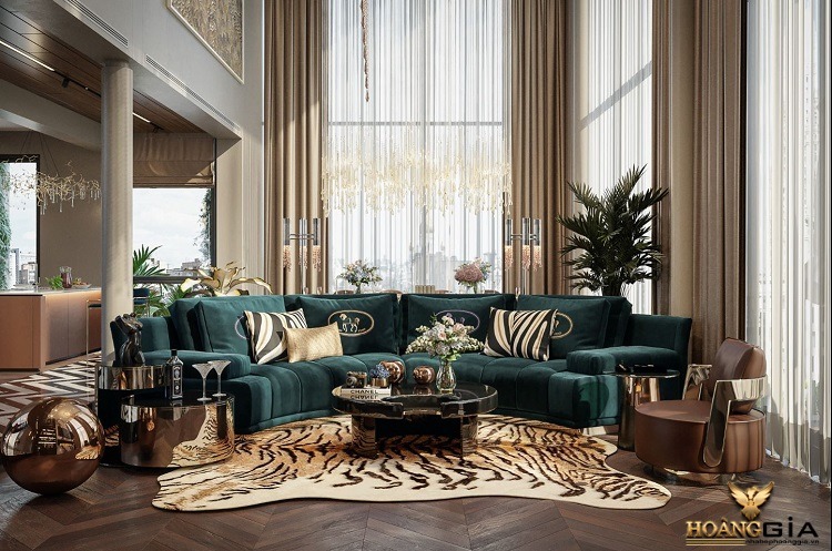 thiết kế nội thất penthouse phong cách modern luxury