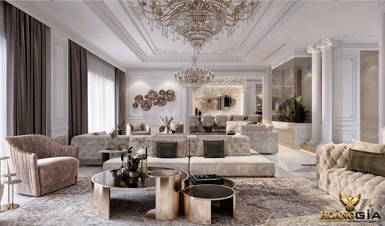 thiết kế nội thất penthouse phong cách neoclassic