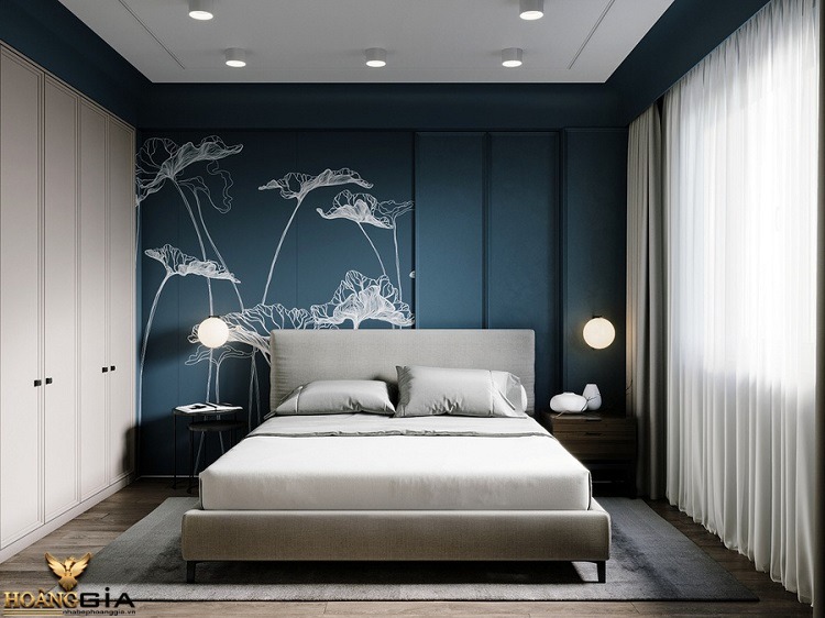 tranh vẽ tường phòng ngủ đơn giản