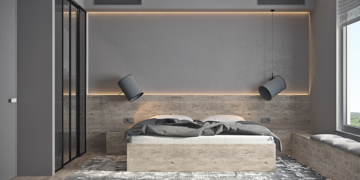 Phòng ngủ minimalism đơn giản tiện nghi
