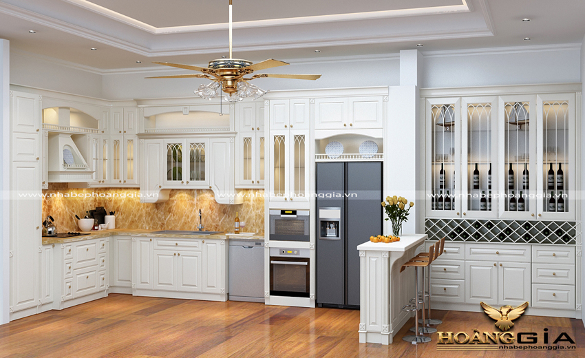 Phòng bếp tân cổ điển đẹp: Khám phá không gian phòng bếp tân cổ điển đẹp cùng chúng tôi! Với sự kết hợp hoàn hảo giữa nét cổ điển và hiện đại, phòng bếp sẽ trở thành điểm nhấn hút mắt trong không gian sống của bạn.