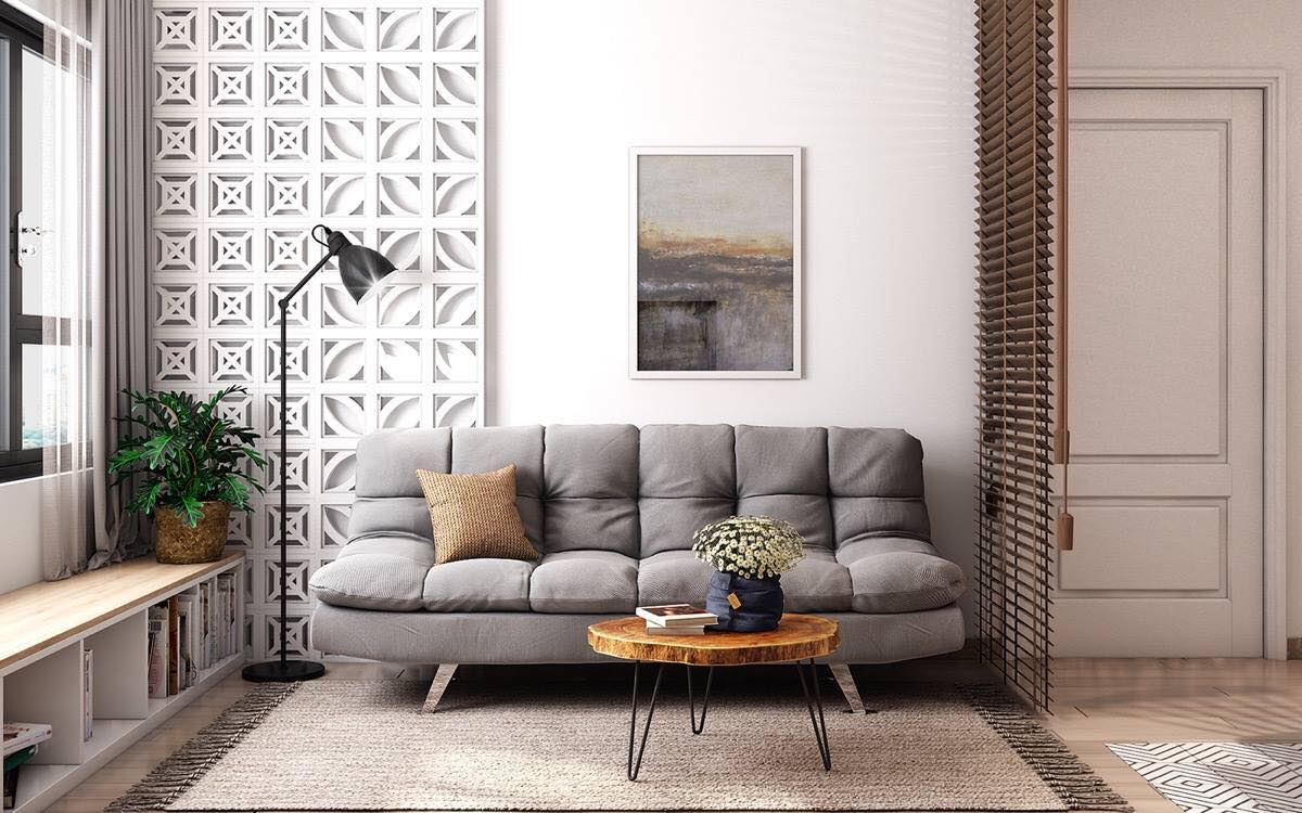 Mẫu thiết kế nội thất chung cư đẹp tone trắng xanh trẻ trung – Molago Jsc.