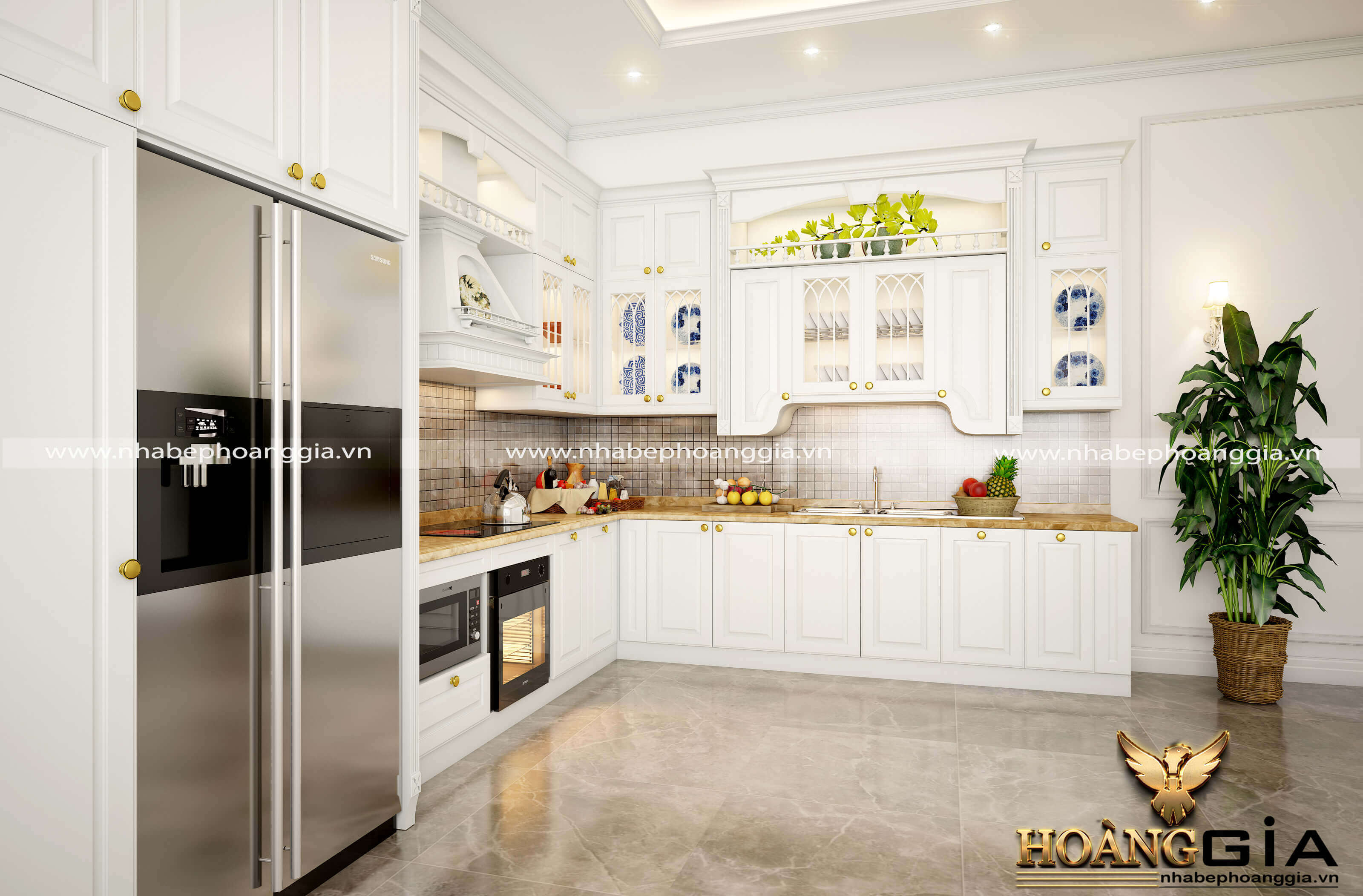Có nên làm tủ bếp màu trắng trang hoàng cho căn bếp?