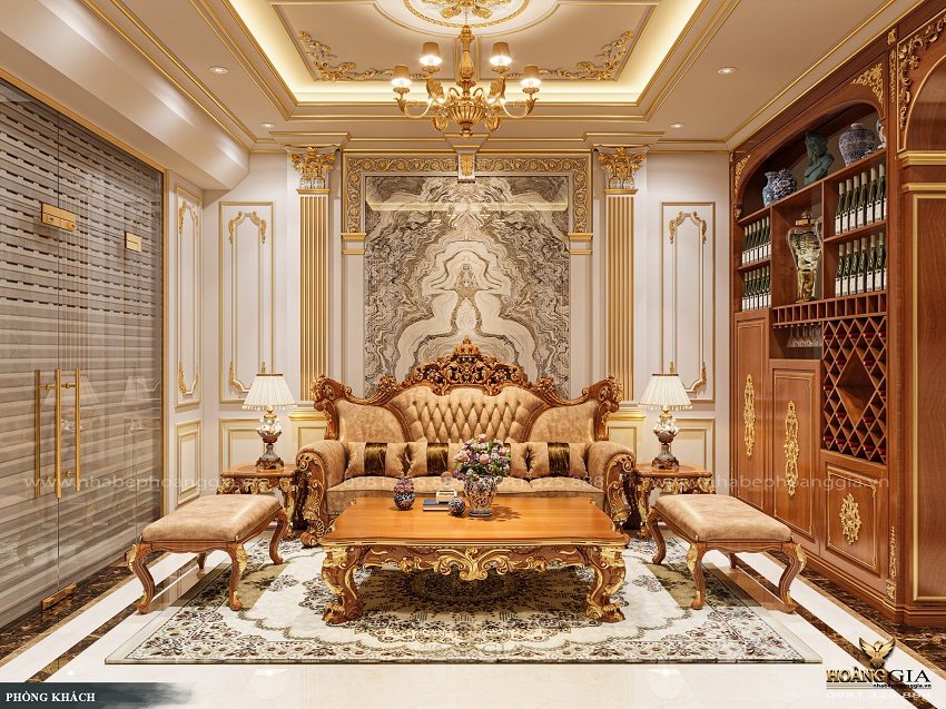 Dự án thiết kế nội thất tân cổ điển nhà anh Phong (Hạ Long)